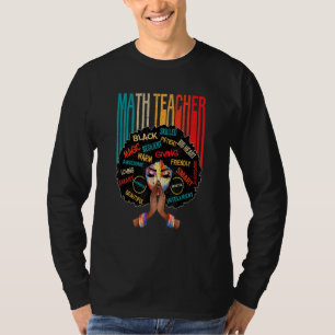 Camiseta Maestra negra Afro ama a Melanin Afroamericano
