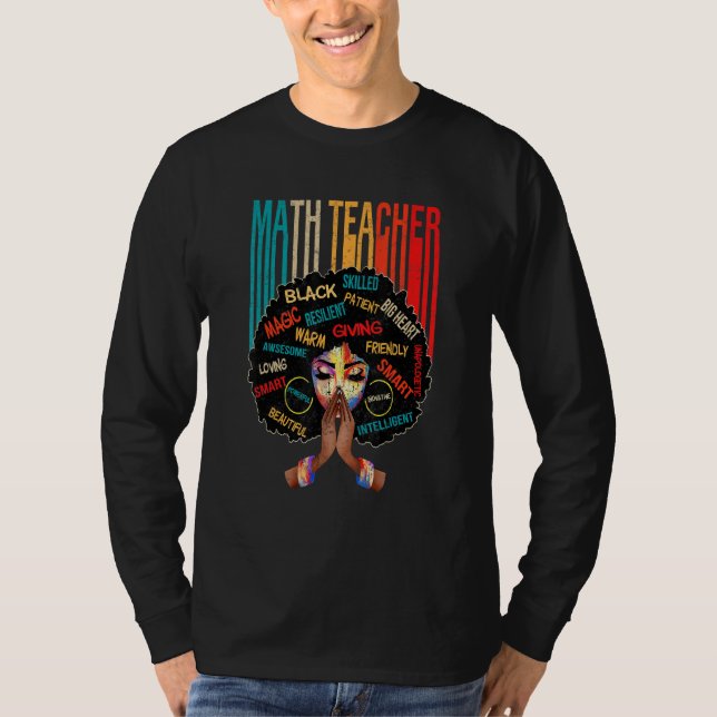 Camiseta Maestra negra Afro ama a Melanin Afroamericano (Anverso)