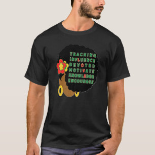 Camiseta Maestra negra afro cabello melanina mujeres Sista 