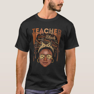 Camiseta Maestra Negra Afro Inteligente Amor Americano Afri
