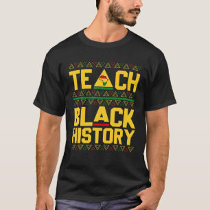 Camiseta Maestra negra Afro Retro Mes de Historia Negra