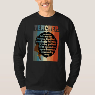 Camiseta Maestra Negra Amor Afro Melanina Apreciación Maest