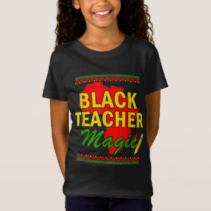 Camiseta Maestra negra maestra maestra de magia mes de hist