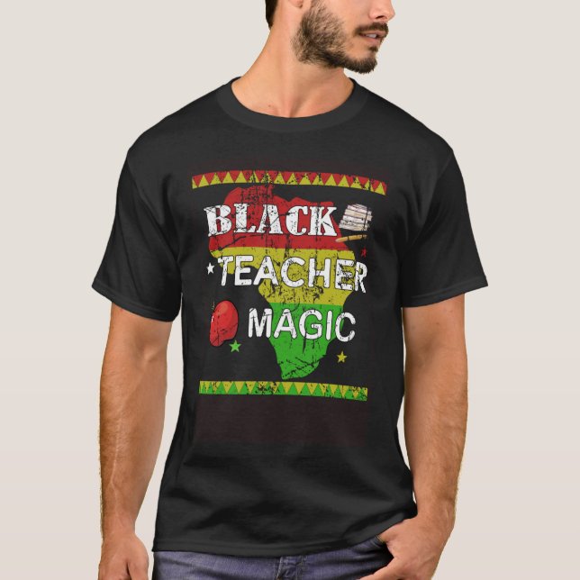 Camiseta Maestra negra Maestra mágica Mes de Historia Negra (Anverso)