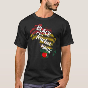 Camiseta Maestra negra Magia Mujeres Melanin Orgullo Negro