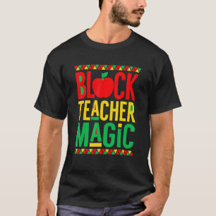 Camiseta Maestra negra mágica historia negra afroamericana