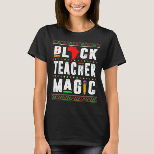 Camiseta Maestra negra mágica historia negra afroamericana