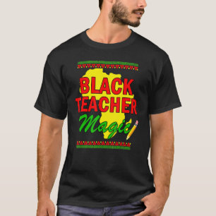 Camiseta Maestra negra mágica historia negra afroamericana