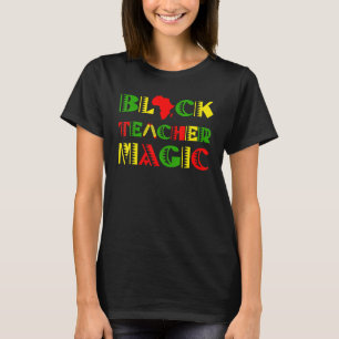Camiseta Maestra negra mágica historia negra afroamericana