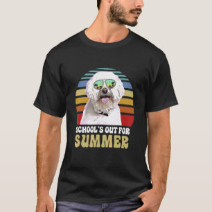 Camiseta Maestra Perro Maltés Escuelas Cerradas Por Verano