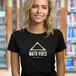 Camiseta Maestra personalizada con vibraciones matemáticas