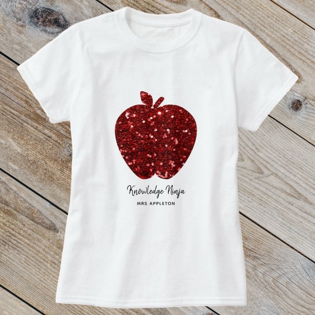 Camiseta Maestra personalizado nombre escuela falsa Purpuri (Subido por el creador)