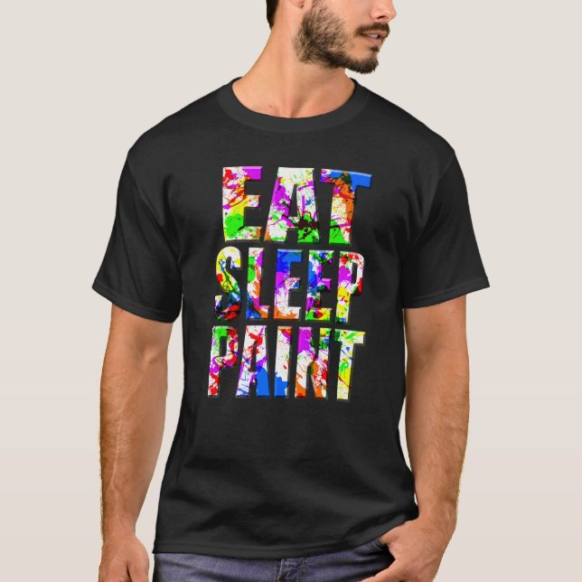Camiseta Maestra pintora pintora de pintura para dormir Mu (Anverso)