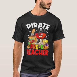 Camiseta Maestra pirata preescolar aprende el día del pirat
