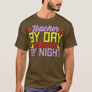 Camiseta Maestra Por Día Estresada Por Mamáes graciosas De