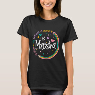 Camiseta Maestra Profesora De Español De vuelta a la escuel