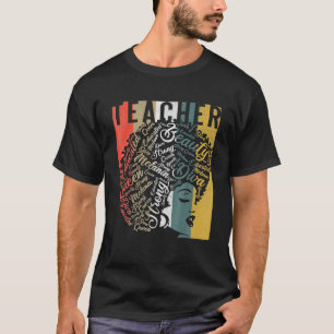 Camiseta Maestra Reina de Historia Negra Melanin Afro