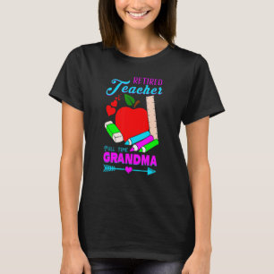 Camiseta Maestra Retirada Soy Una Abuela A Tiempo Completo