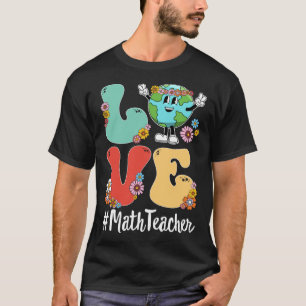 Camiseta Maestra Retro Love World Earth Day 2023
