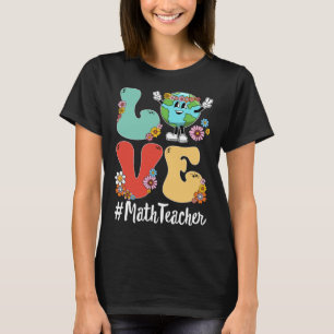 Camiseta Maestra Retro Love World Earth Day 2023