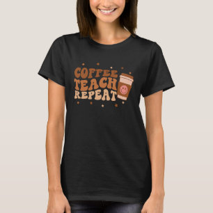 Camiseta Maestra Retro Teach Repetir Sonrisa Maestra Co