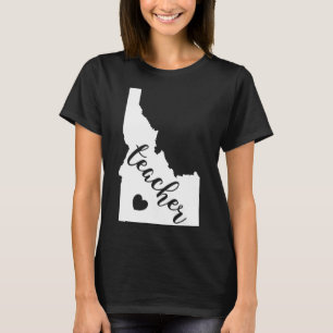 Camiseta Maestra Roja Para Educación Pública Idaho 8