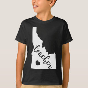 Camiseta Maestra Roja Para Educación Pública Idaho 8