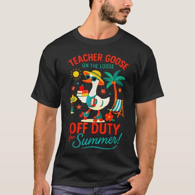 Camiseta Maestra Se Va En El Lugar Perdido Para El Verano G (Anverso)