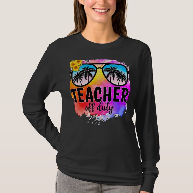 Camiseta Maestra Sin Deber Gafas De Sol El Último Día De (Anverso)