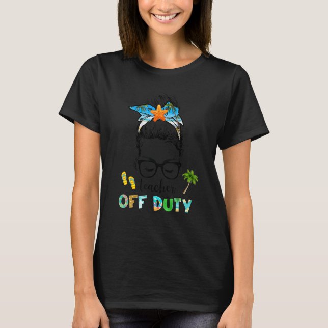 Camiseta Maestra Sin Deber Volver A La Escuela (Anverso)