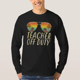 Camiseta Maestra Sin Servicio Retro Gafas De Sol Playa Suma