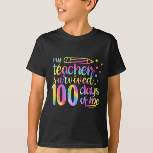 Camiseta Maestra Sobrevivió A 100 Días De Mí 100º Día De Es