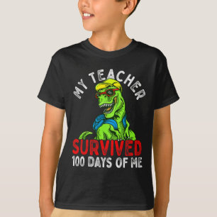 Camiseta Maestra Sobrevivió A 100 Días De Mí 100 Días De Es