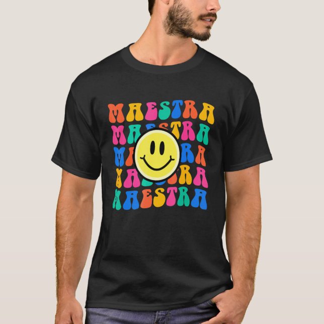 Camiseta Maestra Spanish Teacher Back to School (Anverso)