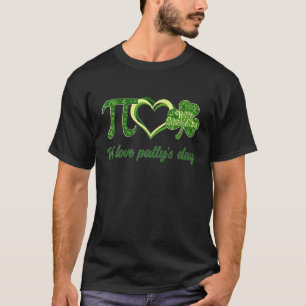 Camiseta Maestra St Patricks Day Pi Love Shamrock Patt