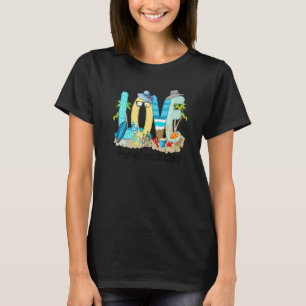 Camiseta Maestra Summer Love Beach - Caso de niños pequeños