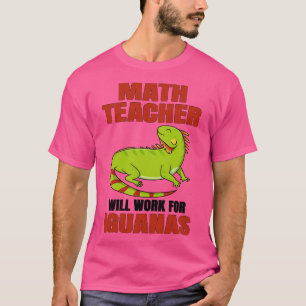 Camiseta Maestra Trabajará Para Iguanas
