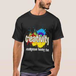 Camiseta Maestra Trabajo Arte De Creatividad Cuta Para Homb