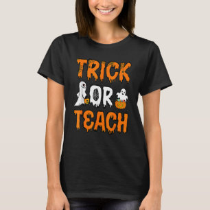Camiseta Maestra Trick O Teach Cute Halloween 2022 Hombres
