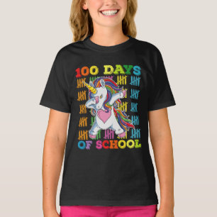 Camiseta Maestra Unicornio 100 Días De Escuela