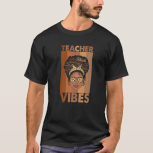 Camiseta Maestras afro retro de historia negra en el mes de