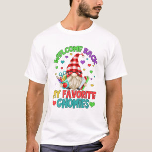 Camiseta Maestras Cutas Gnome Mujeres Para El Té De La Escu