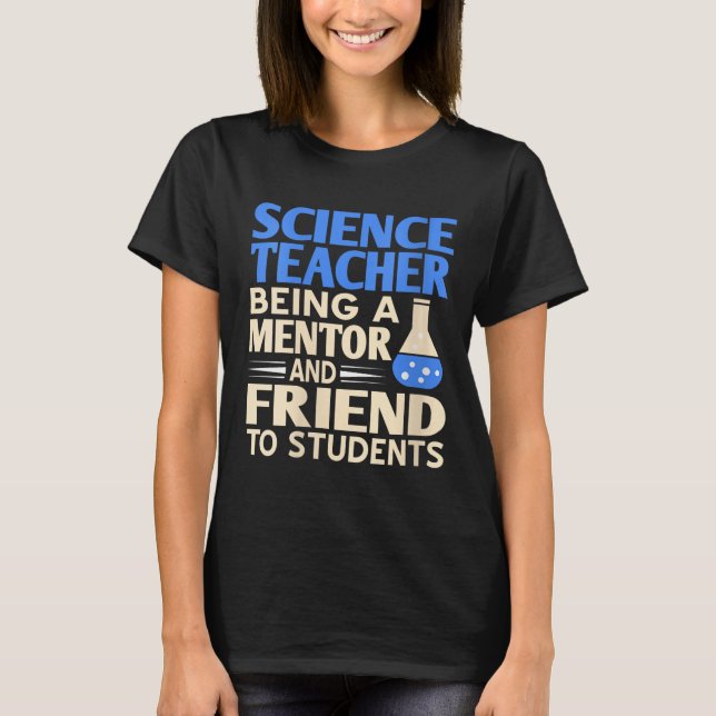 Camiseta Maestras De Ciencia Mentor Y Amiga Para Estudiar (Anverso)