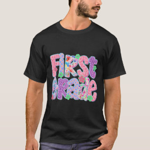 Camiseta Maestras de niñas de primer grado con estilo para