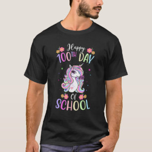 Camiseta Maestras Día 100 de la Escuela Unicornio Niñas Fel