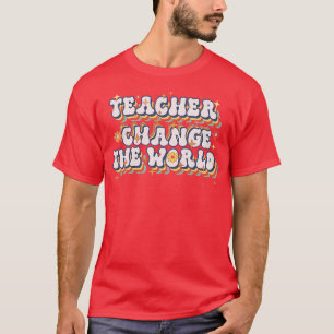 Camiseta Maestras mujeres cambian a profesora de cosecha en
