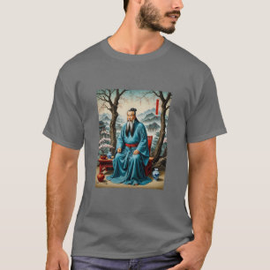 Camiseta Maestría antigua en arte de flores