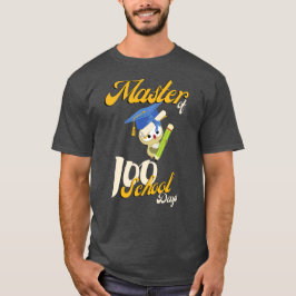 Camiseta Maestría De 100 Días Escolares Diversos 100 Días E