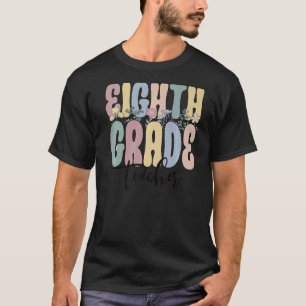 Camiseta Maestría de octavo grado Groovy Maestra de octavo 