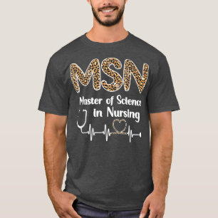 Camiseta Maestría En Ciencia En La Graduación De Estudiante